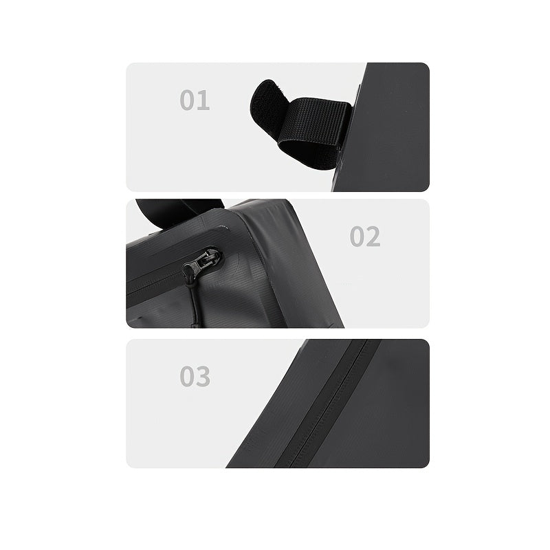 Triangle Frame Bag – 40×24×8 cm PVC, Strap-Mount
