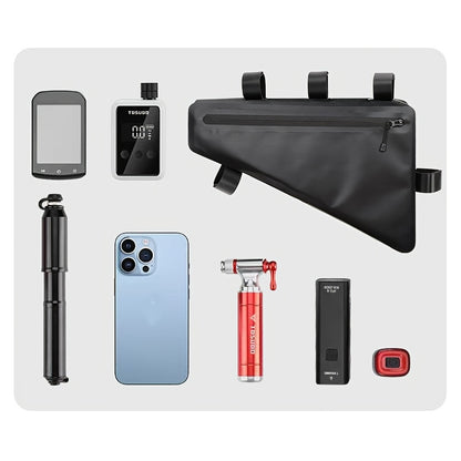 Triangle Frame Bag – 40×24×8 cm PVC, Strap-Mount