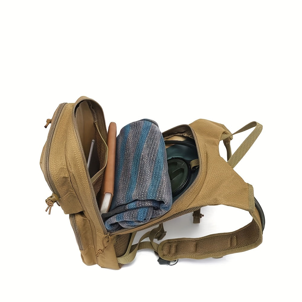 Hydration Backpack – Soft-Shell Nylon, Black (Cycling/Hiking)