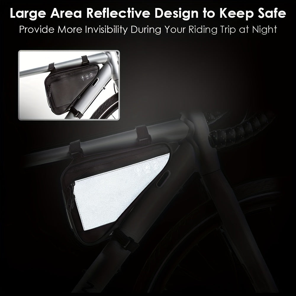 WOLRI Triangle Frame Bag – 1.5 L, Strap-Mount (Bike)