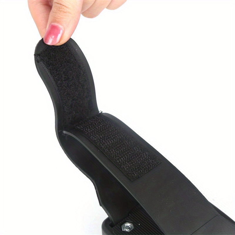 Exercise Bike Pedals with Adjustable Straps - Black