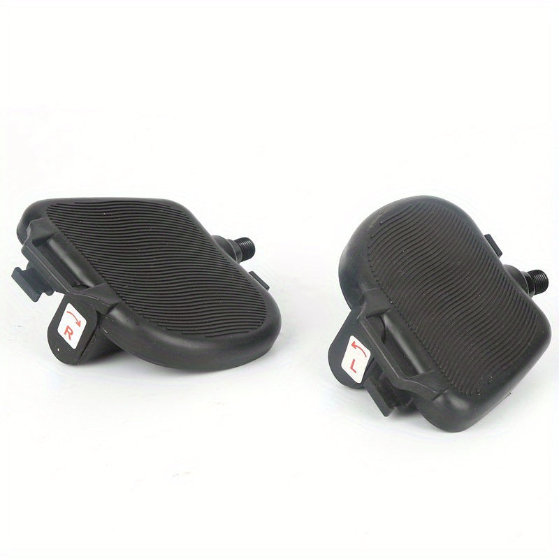 Exercise Bike Pedals with Adjustable Straps - Black