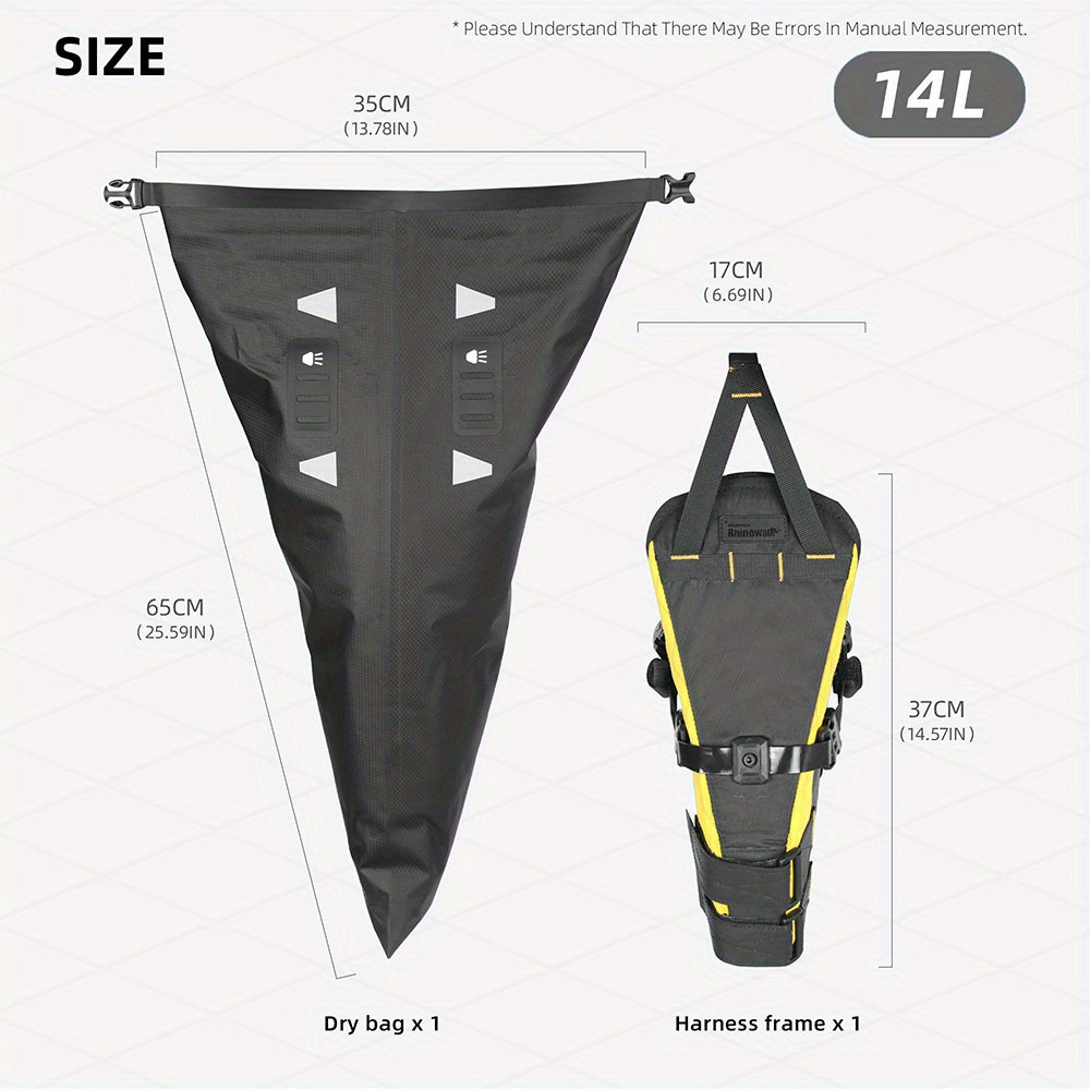 Dry-Bag Seat Pack – 14 L, Black