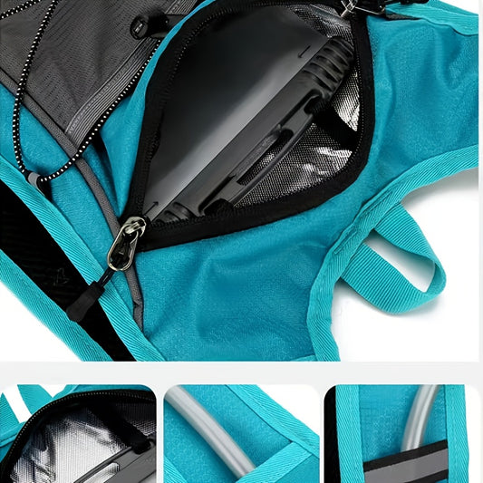 Lightweight Sports Daypack – Nylon Shell, Zipper Closure (Cycling/Running)