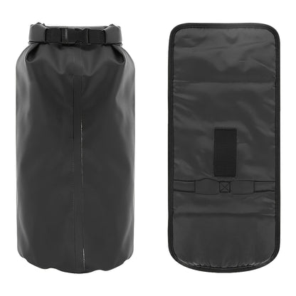 Handlebar Dry Bag – Roll-Top PVC, 48×17 cm, Black
