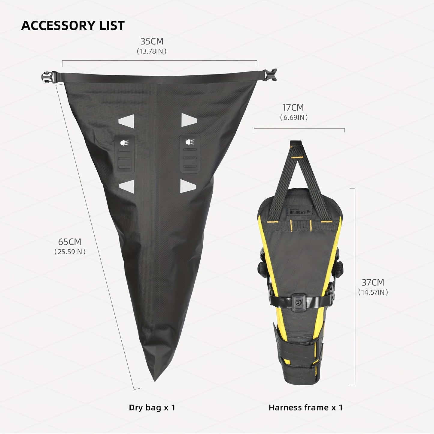 Harness Seat Pack – PVC Saddle System with Dry Bag