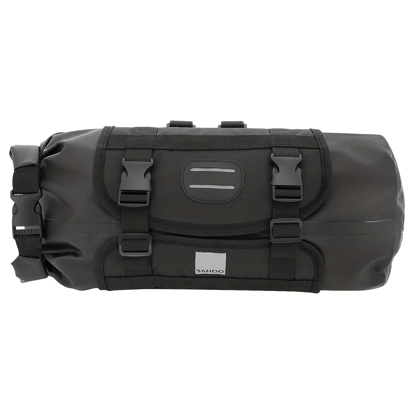 Handlebar Dry Bag – Roll-Top PVC, 48×17 cm, Black