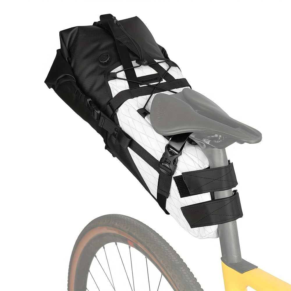 14L Bike Saddle Bag - Roll-Top Seat Pack - Polyester