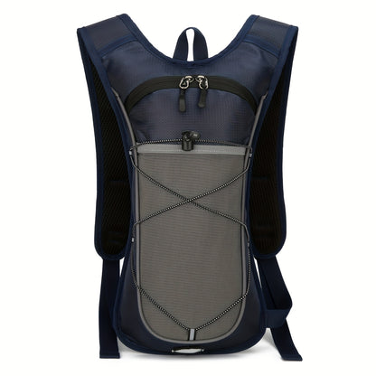 Lightweight Sports Daypack – Nylon Shell, Zipper Closure (Cycling/Running)