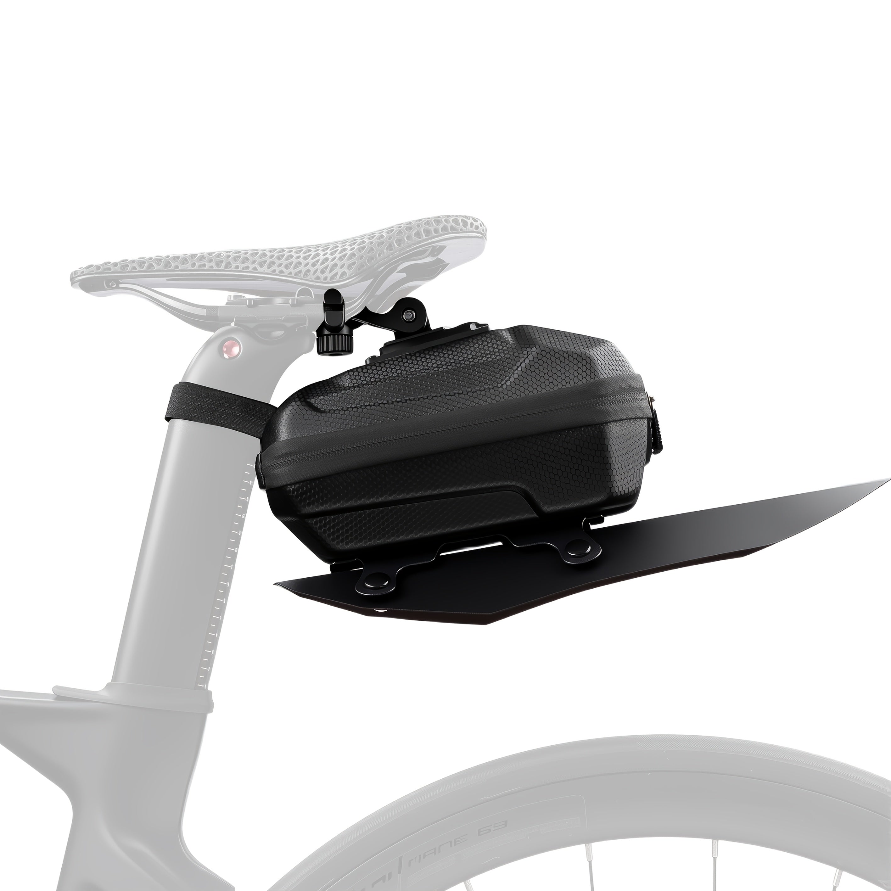 Rear Trunk/Saddle Bag – 2.4 L EVA/PVC Hardshell, Quick-Mount Base