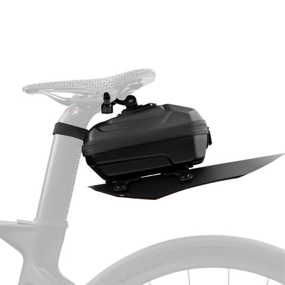 WOLRI Rear Trunk/Saddle Bag – 2.4 L EVA/PVC Hardshell, Quick-Mount Base (Bike)