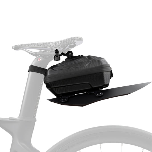 WOLRI Rear Trunk/Saddle Bag – 2.4 L EVA/PVC Hardshell, Quick-Mount Base (Bike)