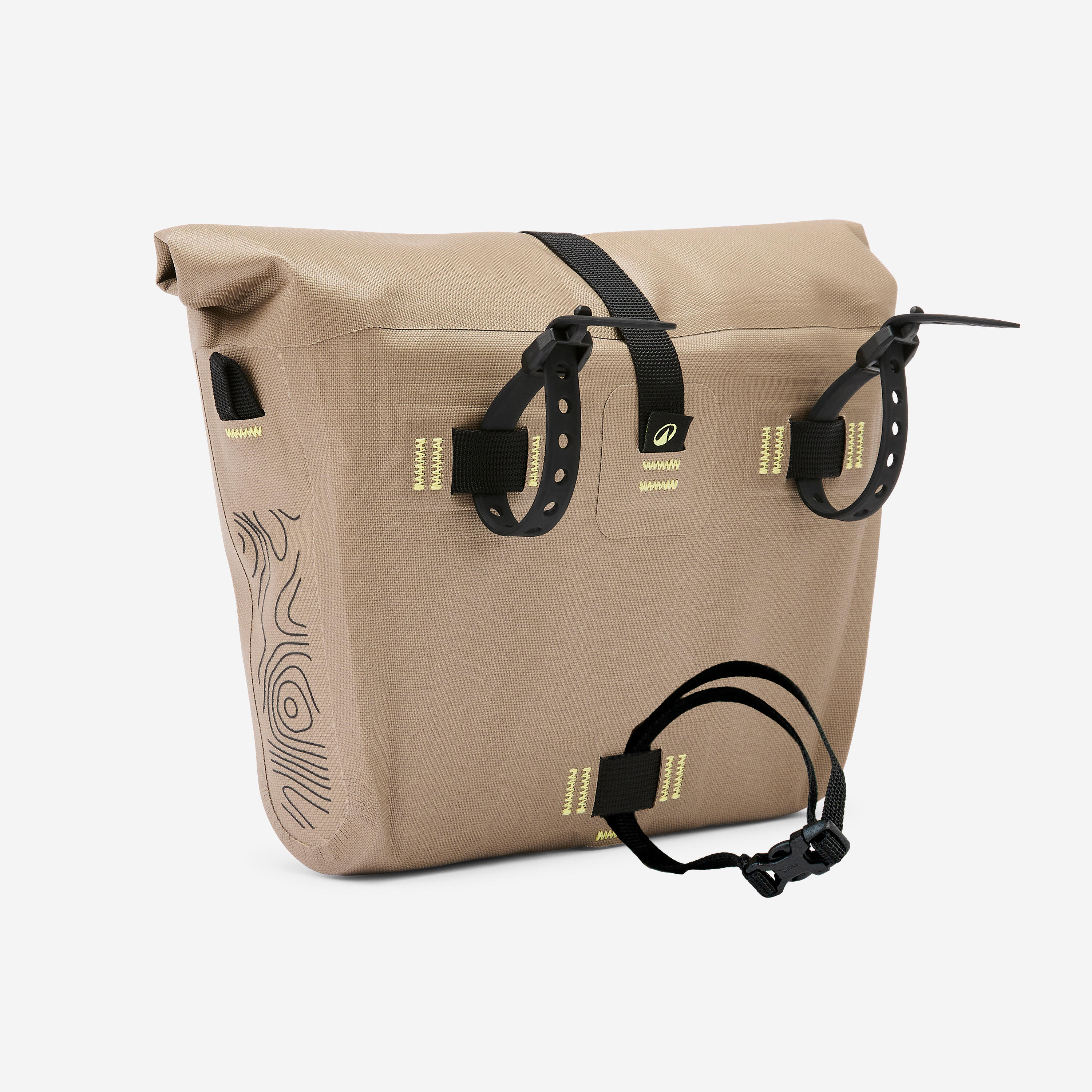 3.5L Handlebar Dry Bag - Roll-Top with Inner Pockets - Polyester