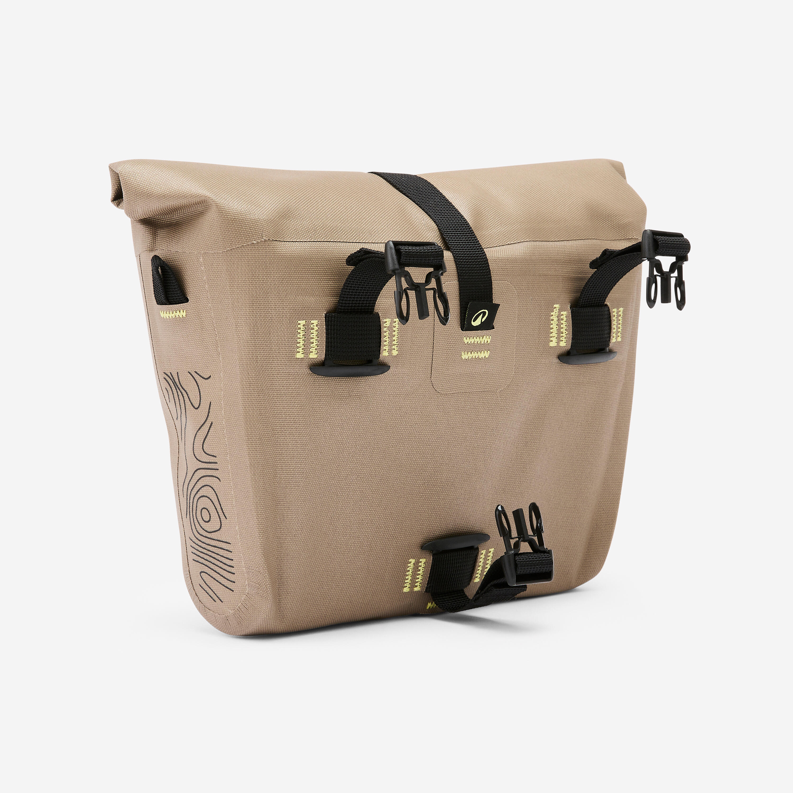 3.5L Handlebar Dry Bag - Roll-Top with Inner Pockets - Polyester