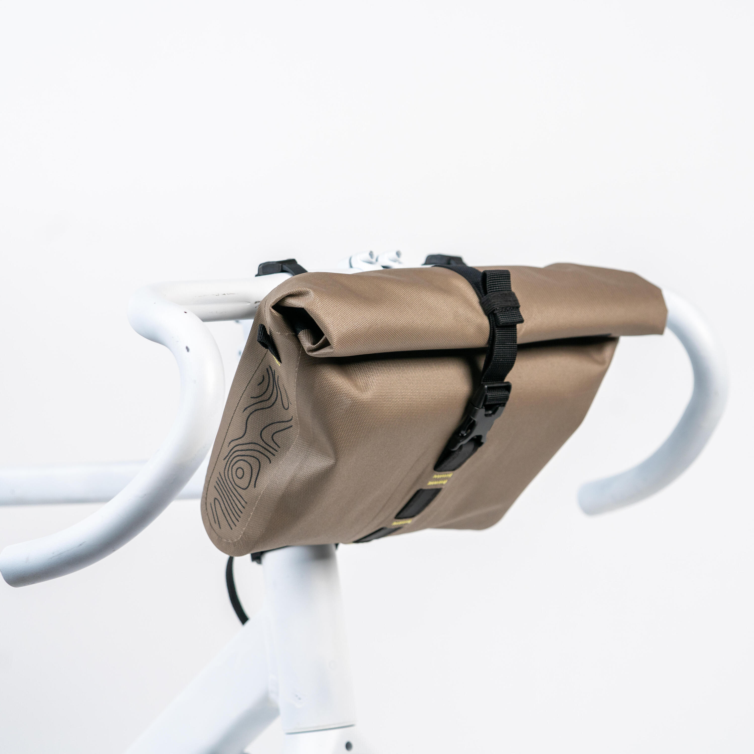 3.5L Handlebar Dry Bag - Roll-Top with Inner Pockets - Polyester