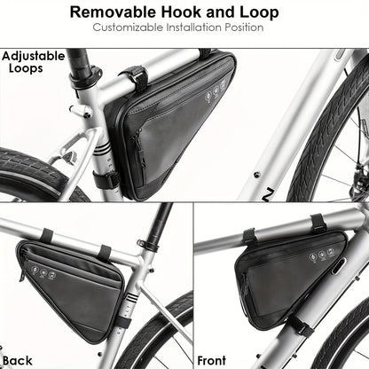 WOLRI Triangle Frame Bag – 1.5 L, Strap-Mount (Bike)