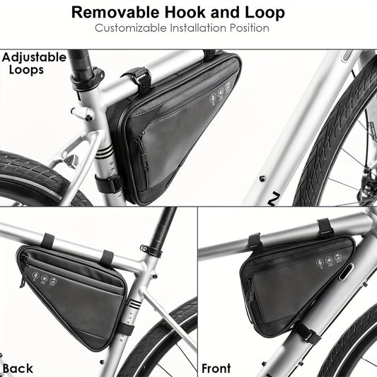 WOLRI Triangle Frame Bag – 1.5 L, Strap-Mount (Bike)