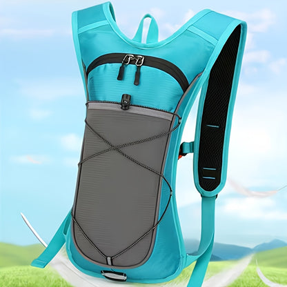 Lightweight Sports Daypack – Nylon Shell, Zipper Closure (Cycling/Running)